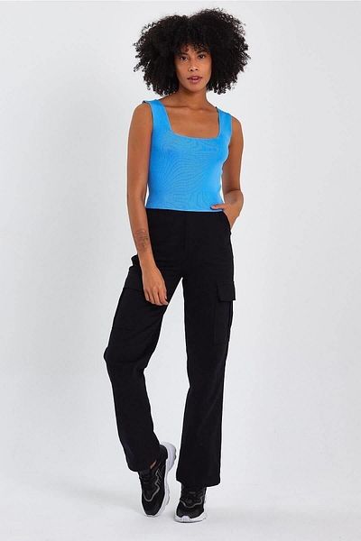 Butik Women's Blue Crop Athlete