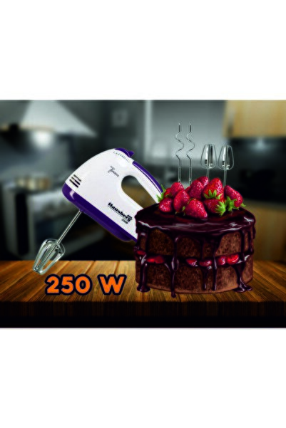 Hausberg Mixer De Mana, Hb-4112mv, Alb/mov, 250 W, 7 Viteze