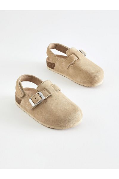 Next Baby Μπεζ Suede Παιδικές Παντόφλες Unisex / Σανδάλια