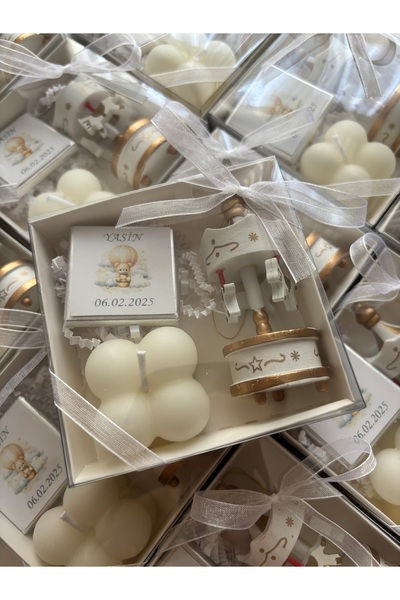 ZuleyCollection Atlıkarınca Seti Bebek Mevlüdü Yenidoğan Hediyelik 6 Adet