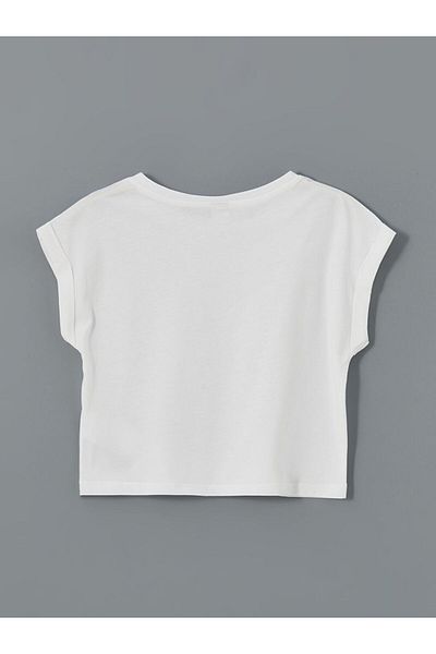 LC Waikiki Νέα σεζόν Crew Neck Girl's Tisort - S5EV99Z4