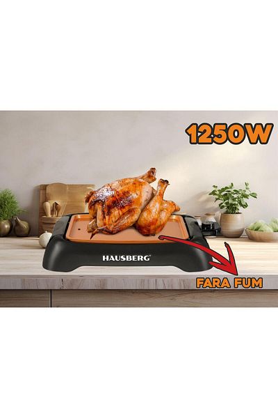 Hausberg Gratar electric Hausberg HB535, 1250W, fara fum
