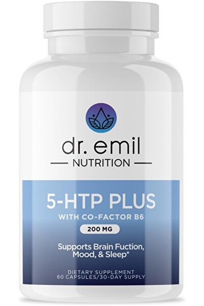 DR. EMIL NUTRITION كبسولات نباتية بتركيز 200 ملغ من 5-HTP بالإضافة إلى SAM-e ...