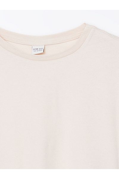 LC Waikiki New Season Crew Neck Girl's T-Shirt - S5Ev99Z4