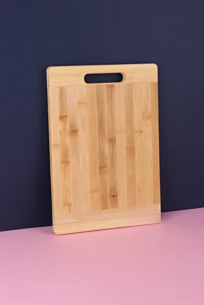 Woodcept Luxury Cutting and Presentation Board with Bamboo Handle, Cutting and Chopping Board Medium Size