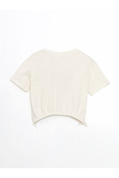LC Waikiki New Season Crew Neck Girl's Crop T-Shirt - S5Jd04Z4