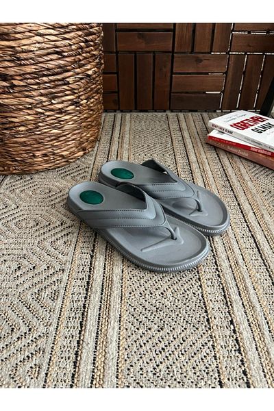 Behtah Kundura Men's Soft Gel Sole Flip Flops Pool Beach Daily Soft Wet Floor Slippers