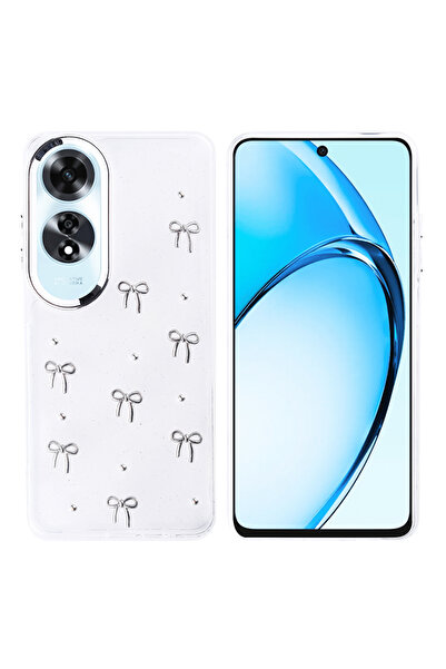 Rivor Compatible Case for Oppo A60 Aesthetic Transparent Cover with Camera Pr...