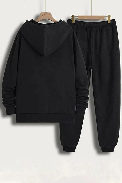 Massgai Unisex Mr Beast Printed Top-Bottom Sweatshirt Tracksuit Set