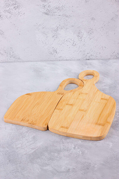 Woodcept. Bambu 2'li Sevgili Model Sunumluk ve Kesme Tahtası, Dekoratif Sunum...