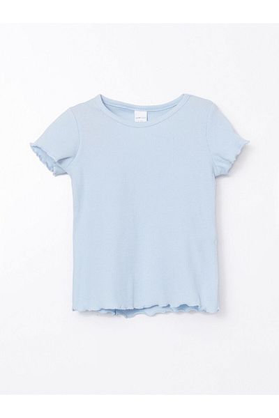 LC Waikiki New Season Crew Neck Basic Baby Girl T-Shirt - S5Ky38Z1