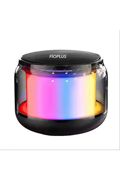 FİOPLUS RGB Bluetooth Hoparlör  Kablosuz, Bass Güçlendirmeli, LED Işıklı, 360° Surround Ses