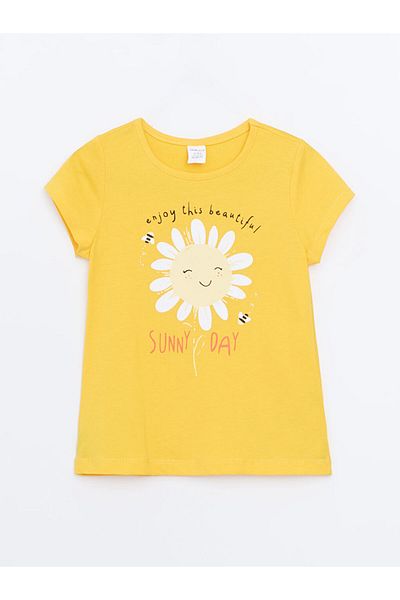 LC Waikiki Lcw Crew Neck Short Sleeve Girl's T-Shirt