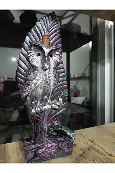 Show Art Hediyelik Ağlayan Baykuş GeriAkış Şelale Tütsülük Buhurdanlık