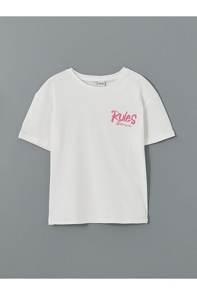 LC Waikiki Νέα σεζόν Crew Neck Girl's Tisort - S5FB06Z4