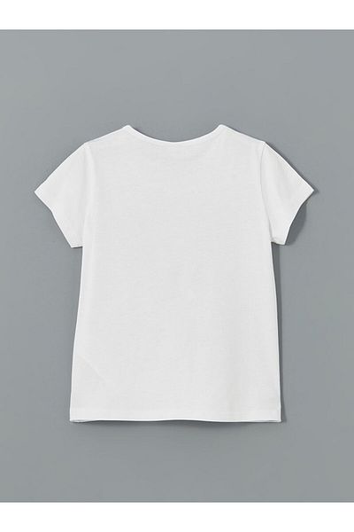 LC Waikiki Tricou pentru fete cu gât crew de sezon nou - S5EV93Z4