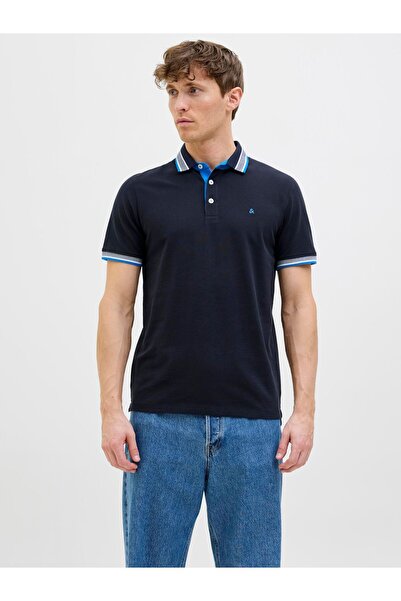 Jack & Jones Poloshirt Einfarbig Hemdkragen Poloshirt