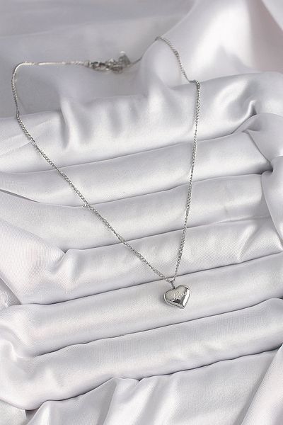 Skygo 316L Steel Silver - Women's Necklace with Chain and Embroidery Detail - Tj-Bko9779