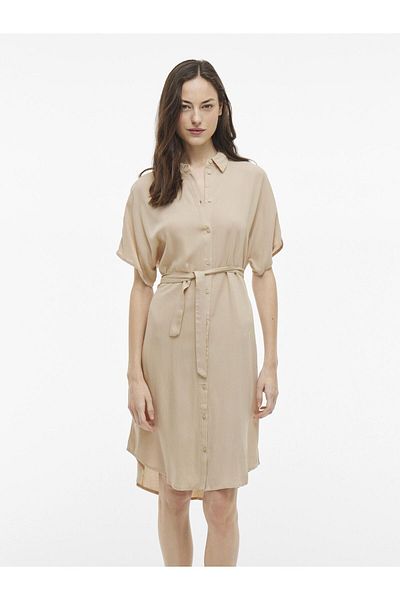 VILA Blusenkleid Kurzarm