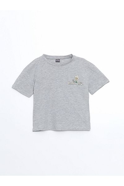 LC Waikiki New Season Crew Neck Girl's T-Shirt - S5Fb10Z4