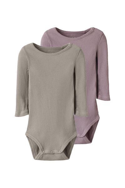 TWO SOON Body 2er-Pack Langarm
