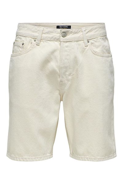 Only & Sons Jeans-Shorts ONSEDGE Mittlere Taille Gerade geschnitten Shorts