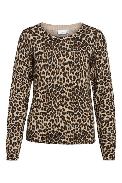 VILA Strickpullover Print