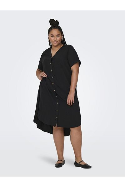 Only Carmakoma Hemdblusenkleid CARNEWDENIZIA Langes Kleid