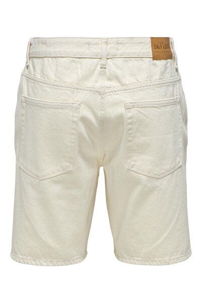 Only & Sons Jeans-Shorts ONSEDGE Mittlere Taille Gerade geschnitten Shorts