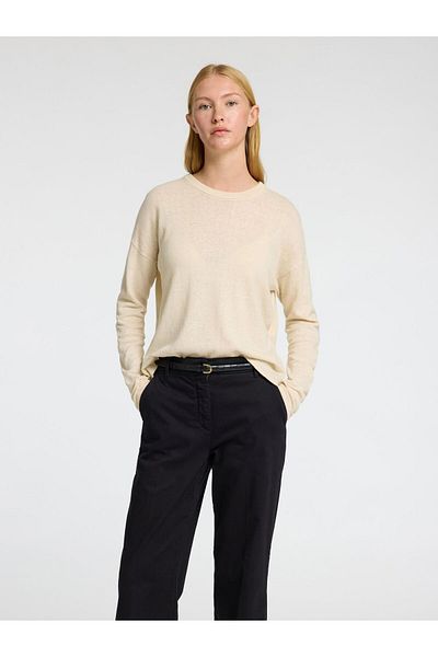 Selected Femme Strickpullover Leinenmix