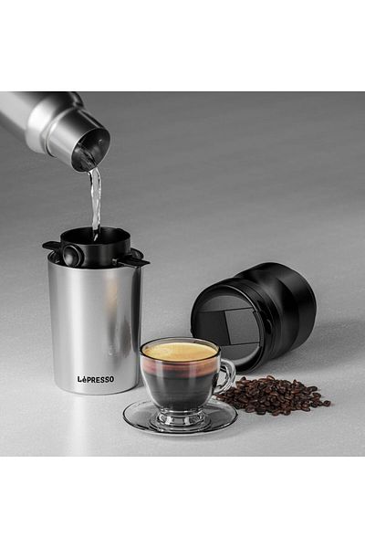 Lepresso Portable Mug Burr Grinder Coffee Maker