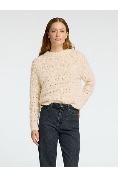 Selected Femme Pullover Häkel-Look