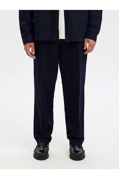Selected Homme Hose aus Leinengemisch 196 Straight Fit