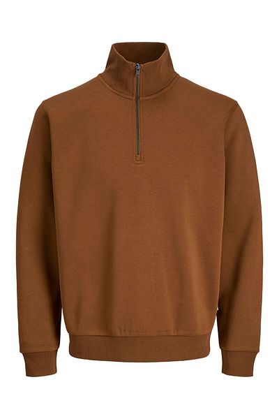 Jack & Jones Sweatshirt mit halbem Reißverschluss Einfarbig Sweatshirt mit halbem Reißverschluss