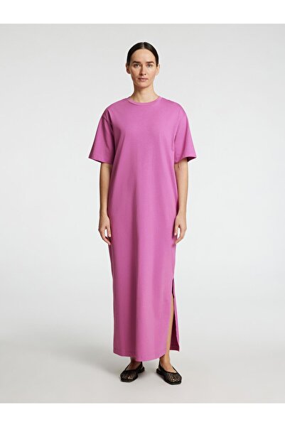 Selected Femme Kleid mit kurzen Ärmeln Maxi