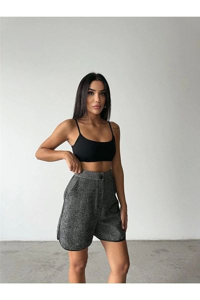Butik Kaşe Short Shorts - Gray