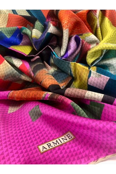 Armine Silk Scarf - 8727D-51 - Tivil