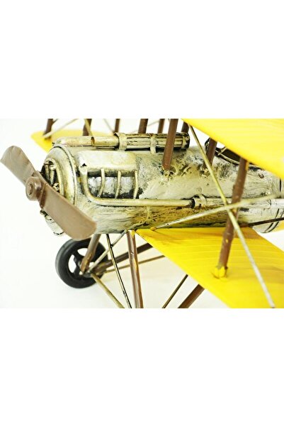 Genel Markalar Dekoratif Metal Uçak Çift Kanatlı Biblo Dekoratif Hediyelik