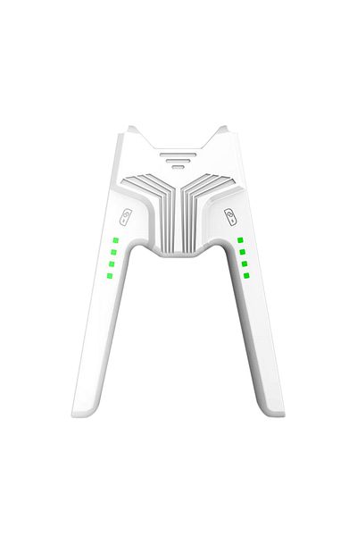 APWIKOGER مقبض قاعدة شحن ألعاب أبيض عادي مع منفذ Type-c ومؤشر LED لجهاز Nintendo Nintend Swi