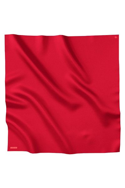Armine Solid Color Silk Scarf - Adre-502 - Tivil - Red