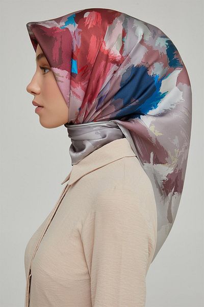 Armine Silk Scarf - 8651D-09 - Tivil