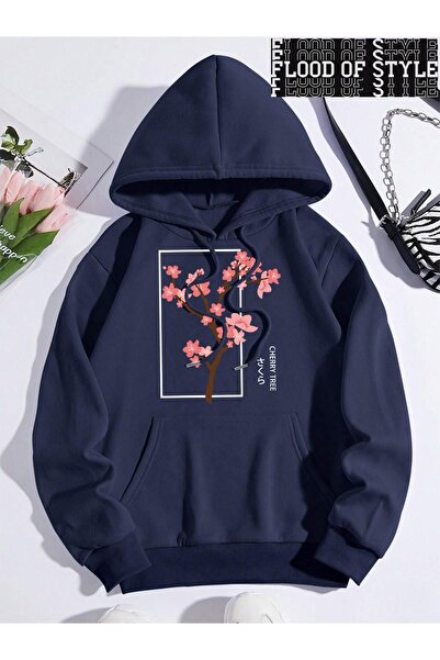 Flood Of Style Hip Hop Harajuku Stil Vintage Arborele de cireș Floare complet...
