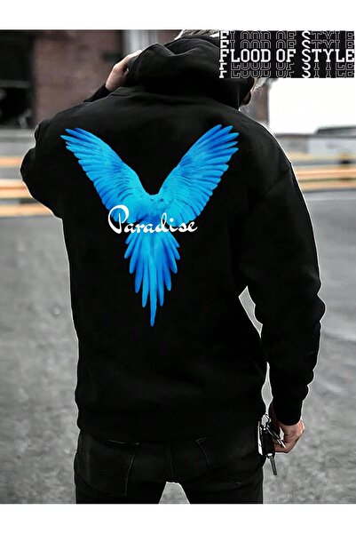 Flood Of Style Hip Hop Harajuku Stil vintage Literă cu aripi albastre amuzant...