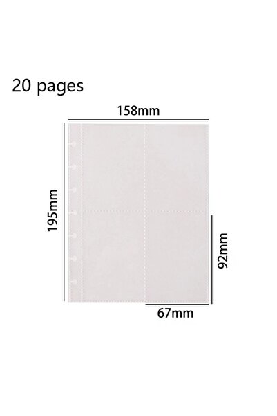 Choice ألبوم صور كيبوب جديد من 20 صفحة، متعدد الجيوب، مجلد ذو أوراق قابلة للف...