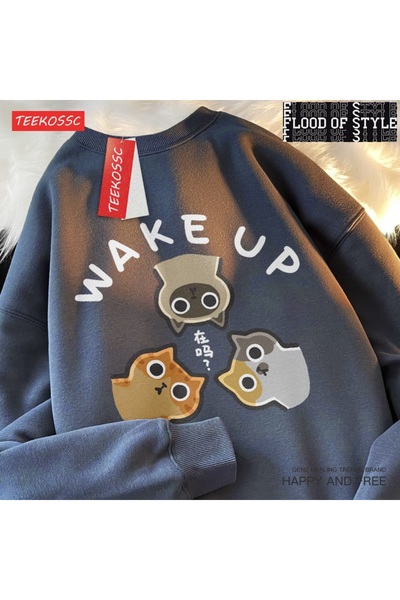 Flood Of Style Hip Hop Harajuku Vintage Style Canapea pisică locuri în stil v...