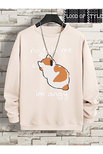 Flood Of Style Hip Hop Harajuku Vintage Stil Bez Priča Ja Sam Angy slatka mač...