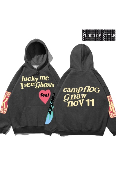 Flood Of Style هيب هوب هاراجوكو نمط عتيق جرافيتي حرف كاني رمادي