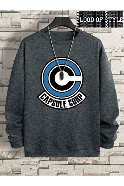 Flood Of Style Hip Hop Harajuku Stil vintage Interesant studio cu litere c Gri