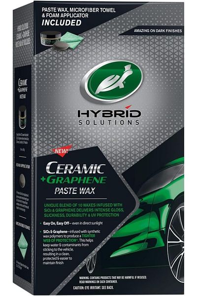 Turtle Wax Hybrid Solutions Ceramic Patent-Pending Graphene Paste Wax (5.5 oz), Black