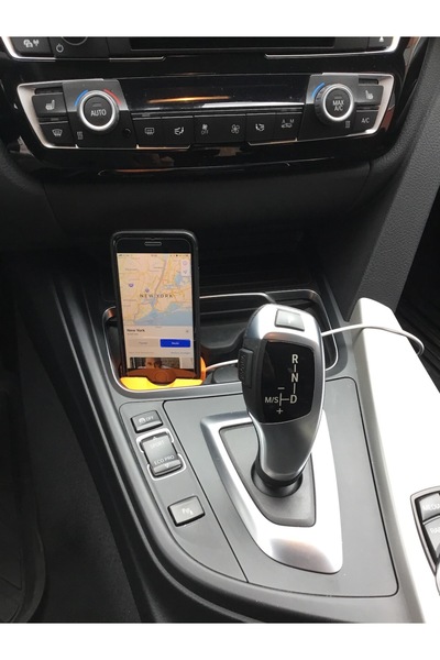 3dbaskisepeti BMW 3 F30 Telefon Sarj Bardaklık (SİYAH)